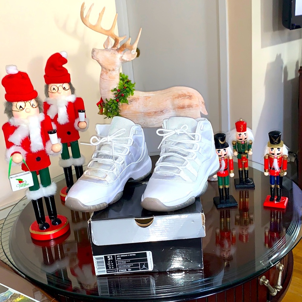 AIR JORDAN 11 RETRO (GS) WHITE